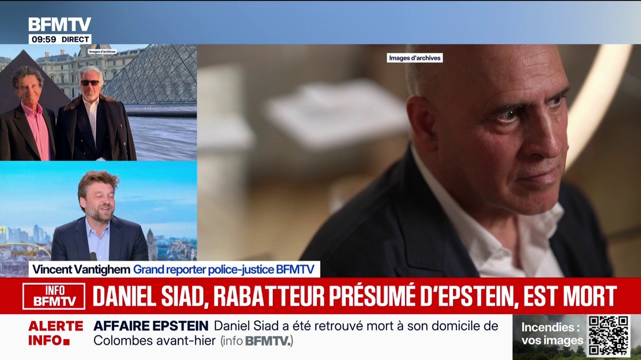 Affaire Epstein: Daniel Siad, recruteur de mannequins suspecté d'avoir été un rabatteur pour le financier américain, retrouvé mort à son domicile