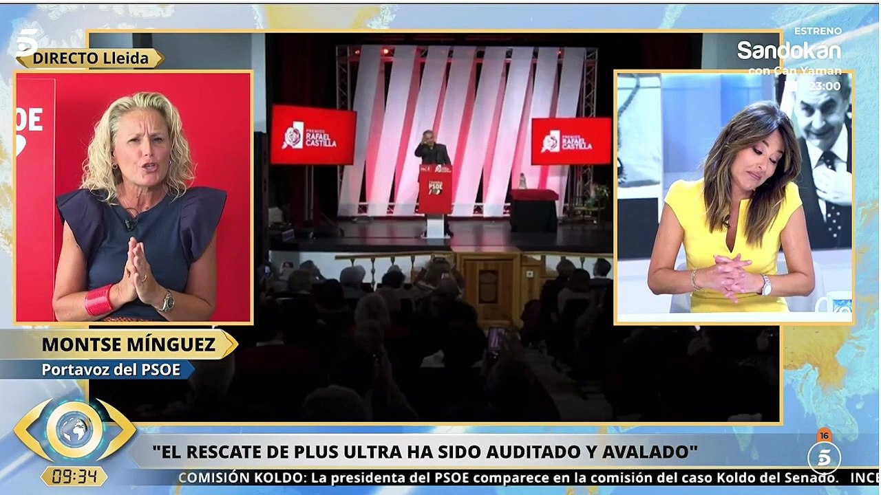 Montse Mínguez (PSOE) se inmola poniendo la mano en el fuego por el imputado Zapatero y recibe un garrotazo de Ana Terradillos