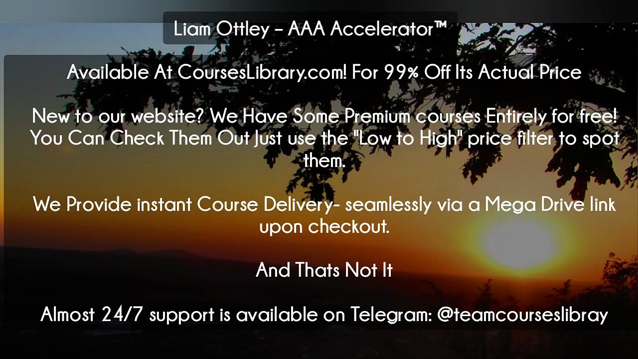 (Courseslibrary.com)Liam Ottley – AAA Accelerator™