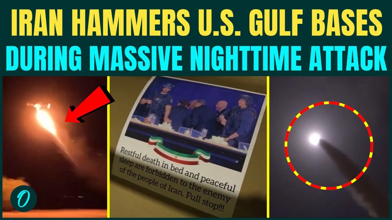 Iran Releases Overnight ATTACK FOOTAGE Targeting U.S. Bases, Facilities In Gulf | WATCH