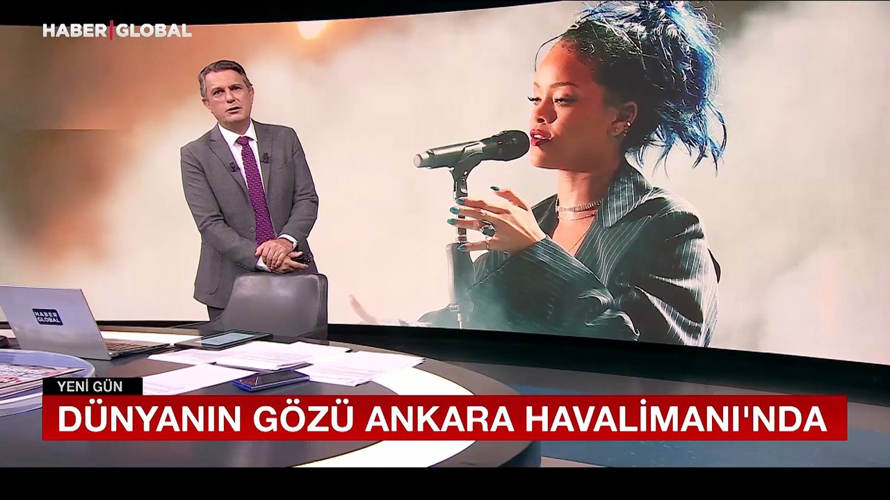 Rihanna Ankara Havalimanı’nı takibe aldı