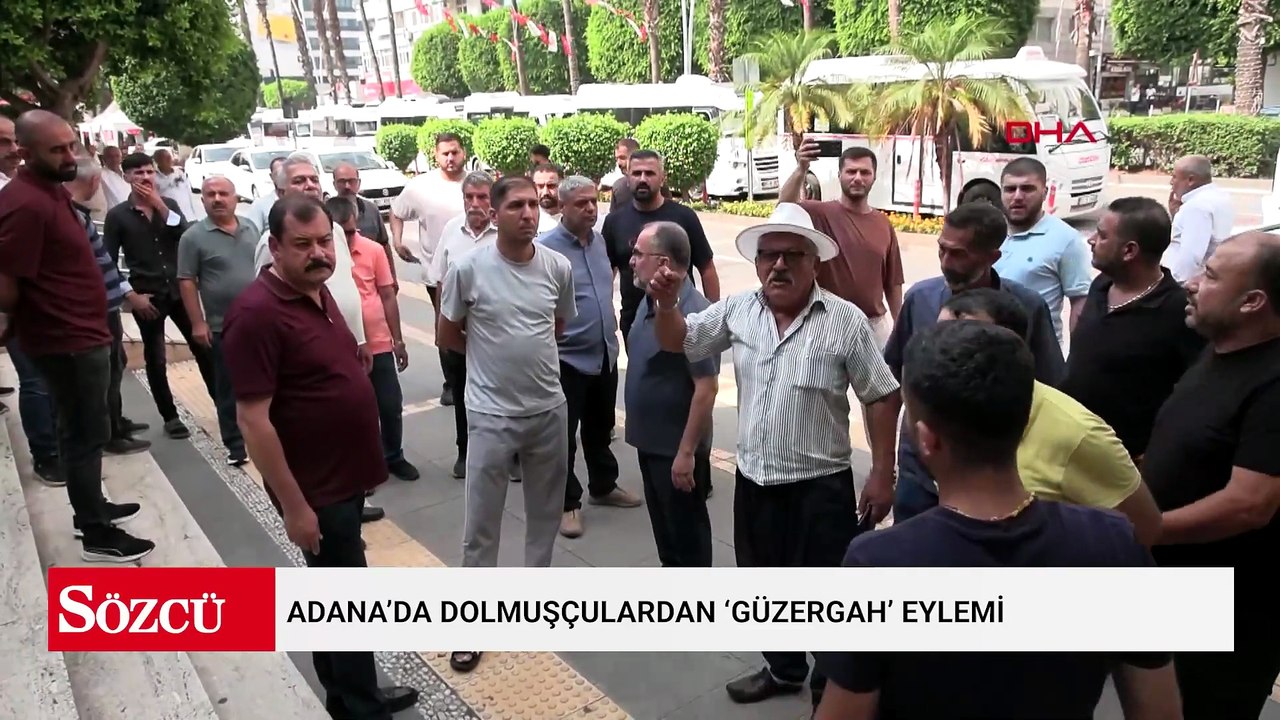 Adana’da dolmuşçulardan ‘güzergah’ eylemi