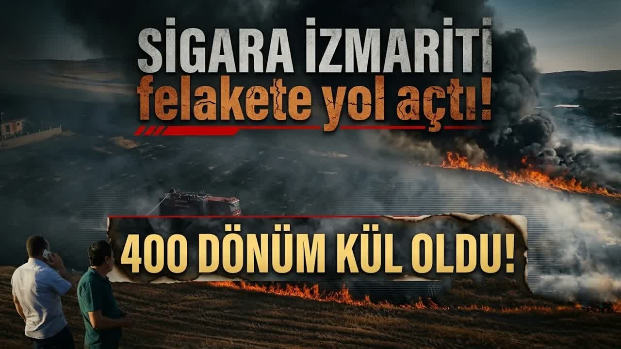 Bir Sigara İzmariti Yetti! Alevler Evlere ve Mandıralara Dayandı