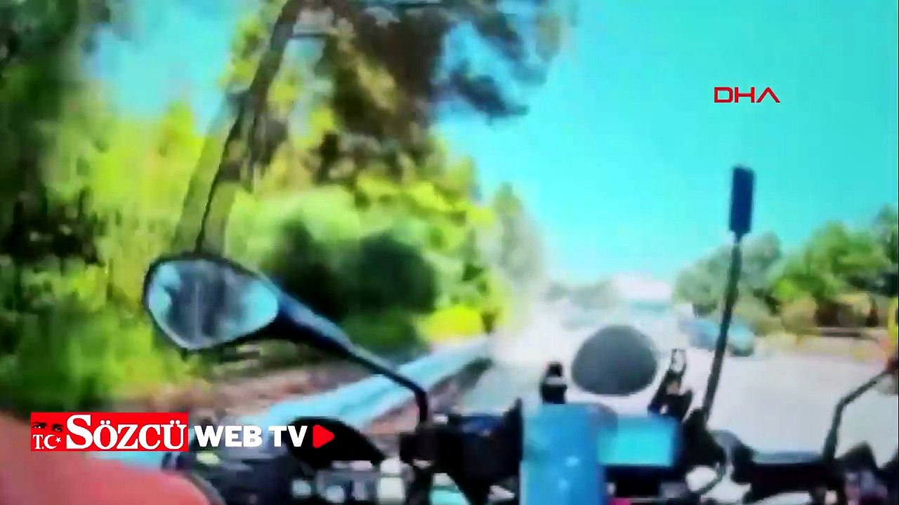 Kemer'de polisten kaçarken çalıntı motosikleti su kanalına atan 3 şüpheli yakalandı