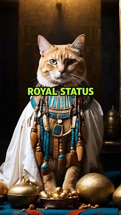 How cats Earn Their Royal Stetus In Ancient Egypt #shorts #viral #history #cat #ancient