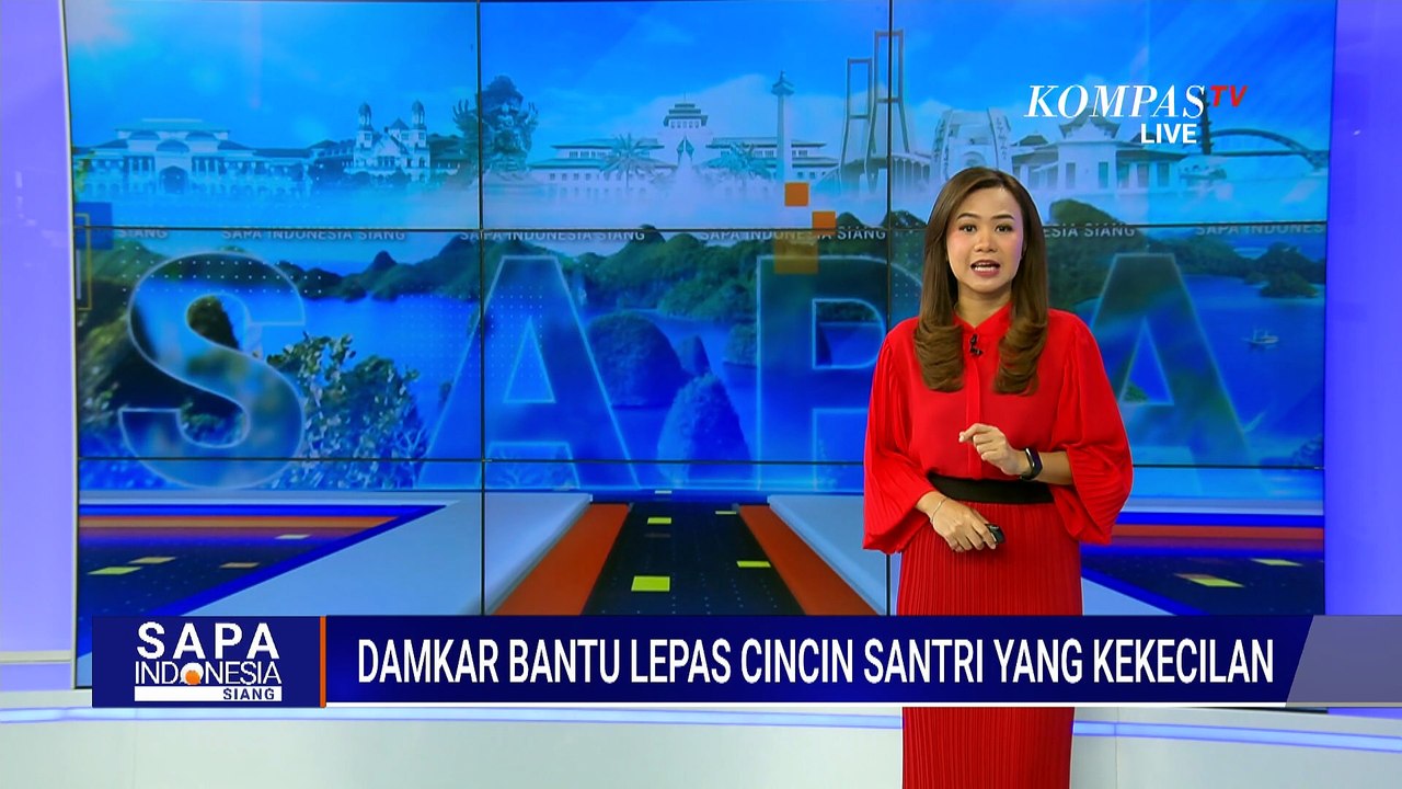 Jari Santri Membengkak karena Cincin Titanium, Damkar Surabaya Lakukan Evakuasi | SAPA SIANG