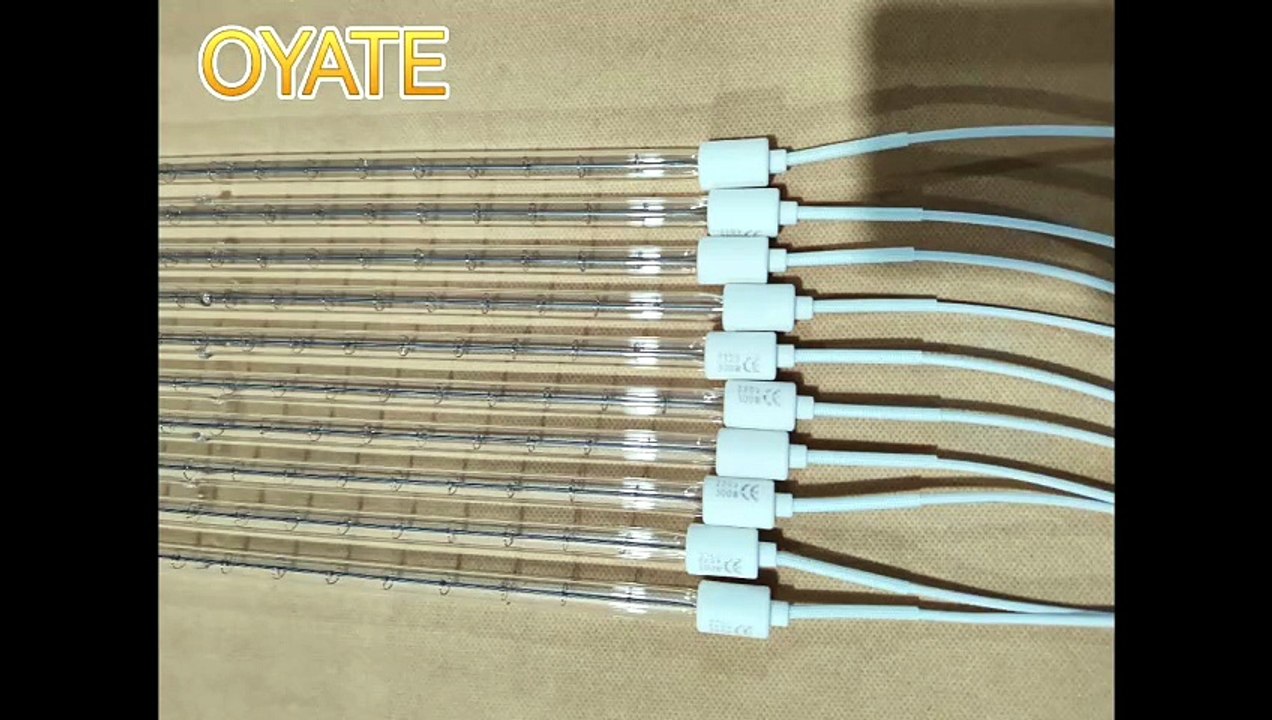 650mm 1000w Sk15 Half White IR Heater Lamp Halogen Infrared Heat Lamp for Pet Bottle Blowing Machine