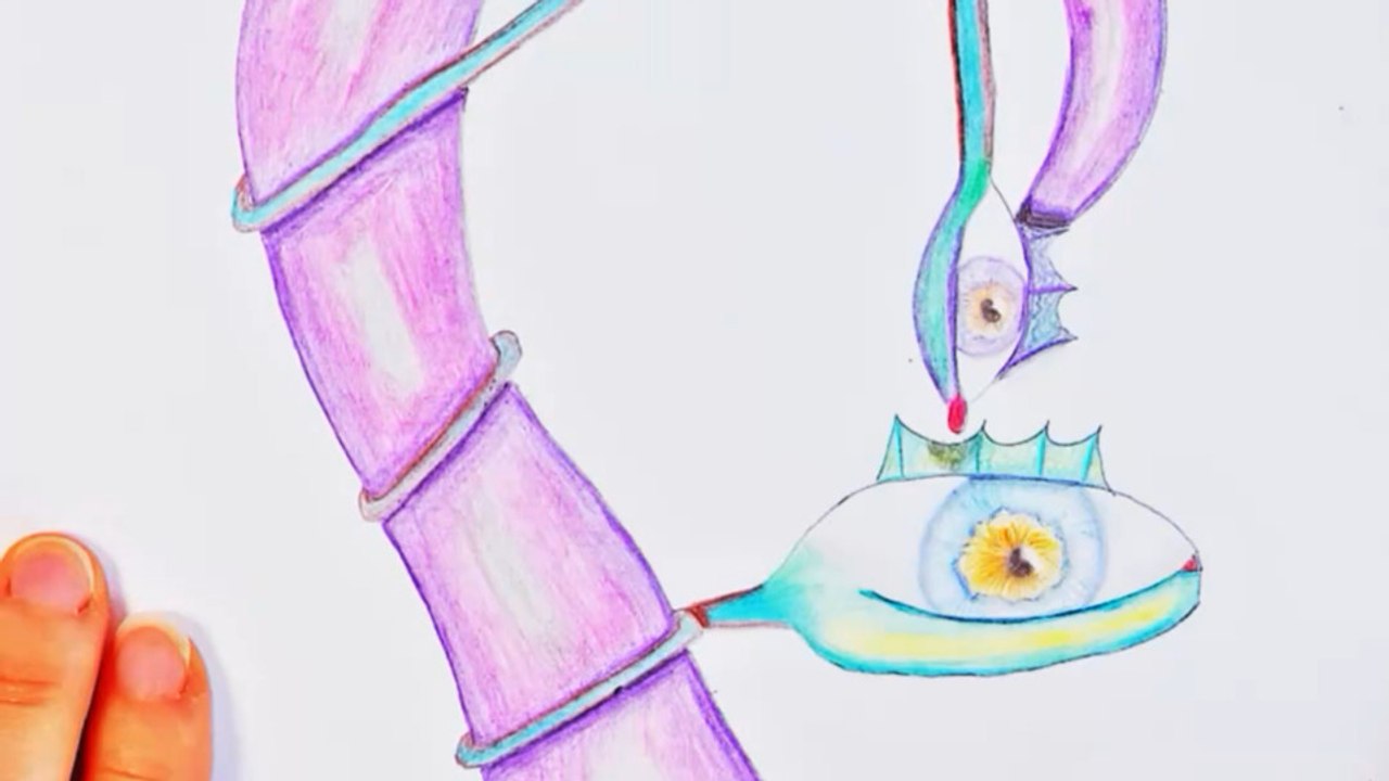 Pure Relaxation: Drawing a  tendril with Colored Pencils Part 2