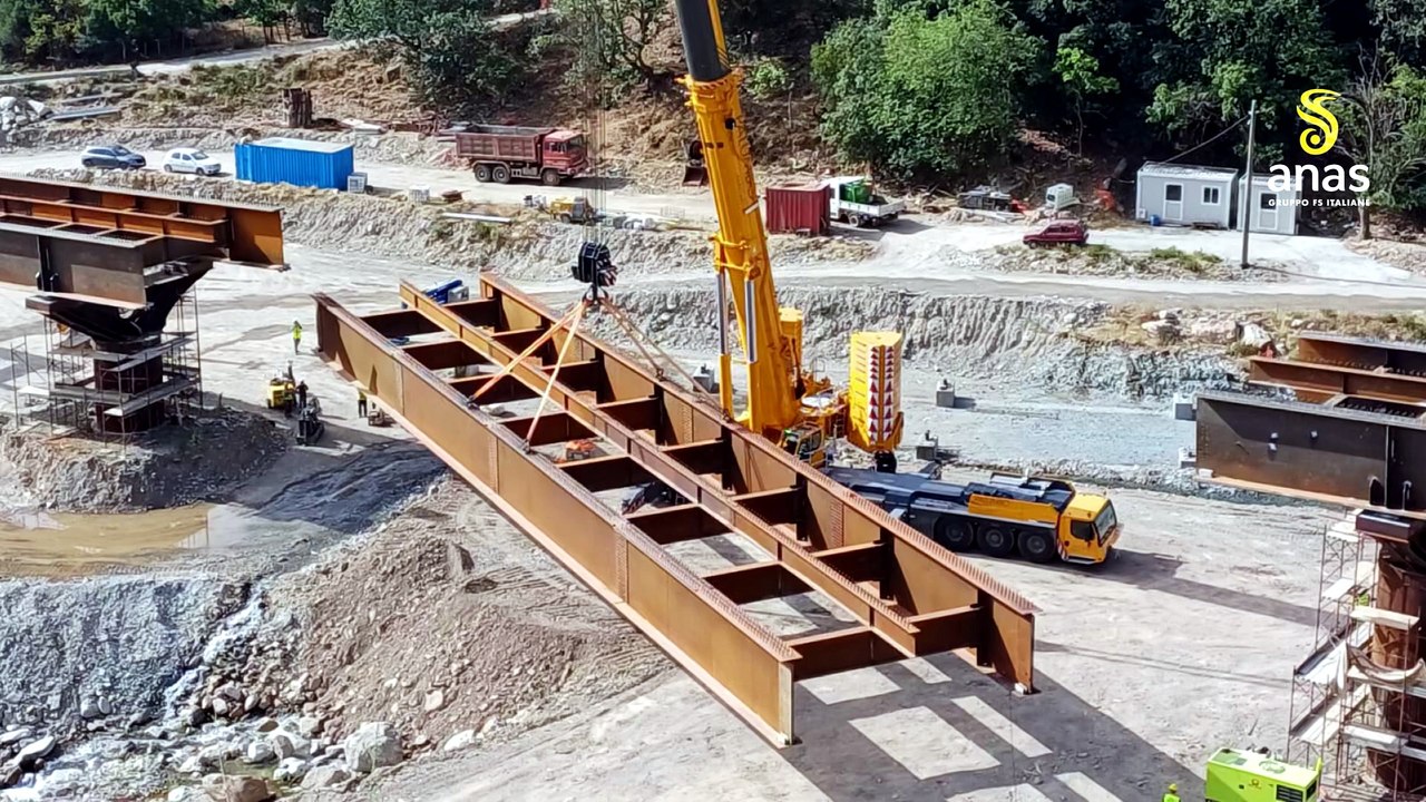 CALABRIA, ANAS COMPLETATO IL VARO DELL'IMPALCATO METALLICO DEL VIADOTTO ORTIANO II, SULLA SS177 DIR ‘DI LONGOBUCCO’ IN PROVINCIA DI COSENZA