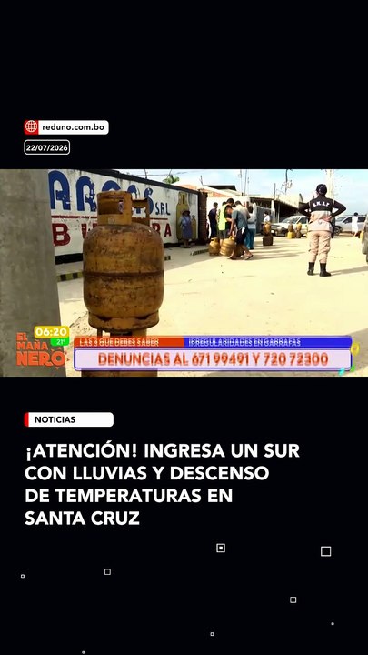 🌧️ El Senamhi pronostica un descenso de temperaturas, acompañado del ingreso de un sur y lluvias en Santa Cruz desde este miércoles hasta el jueves.