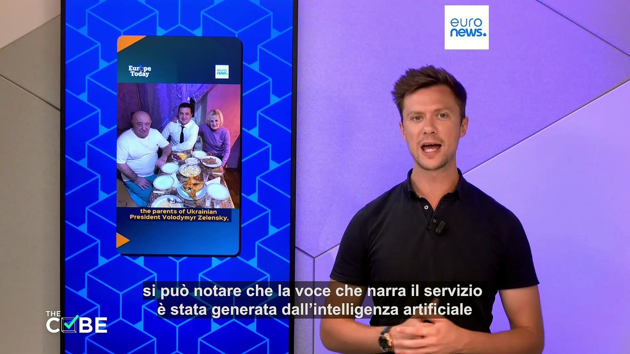 Video falso con logo di Euronews sostiene che i genitori di Zelensky sotto inchiesta per corruzione