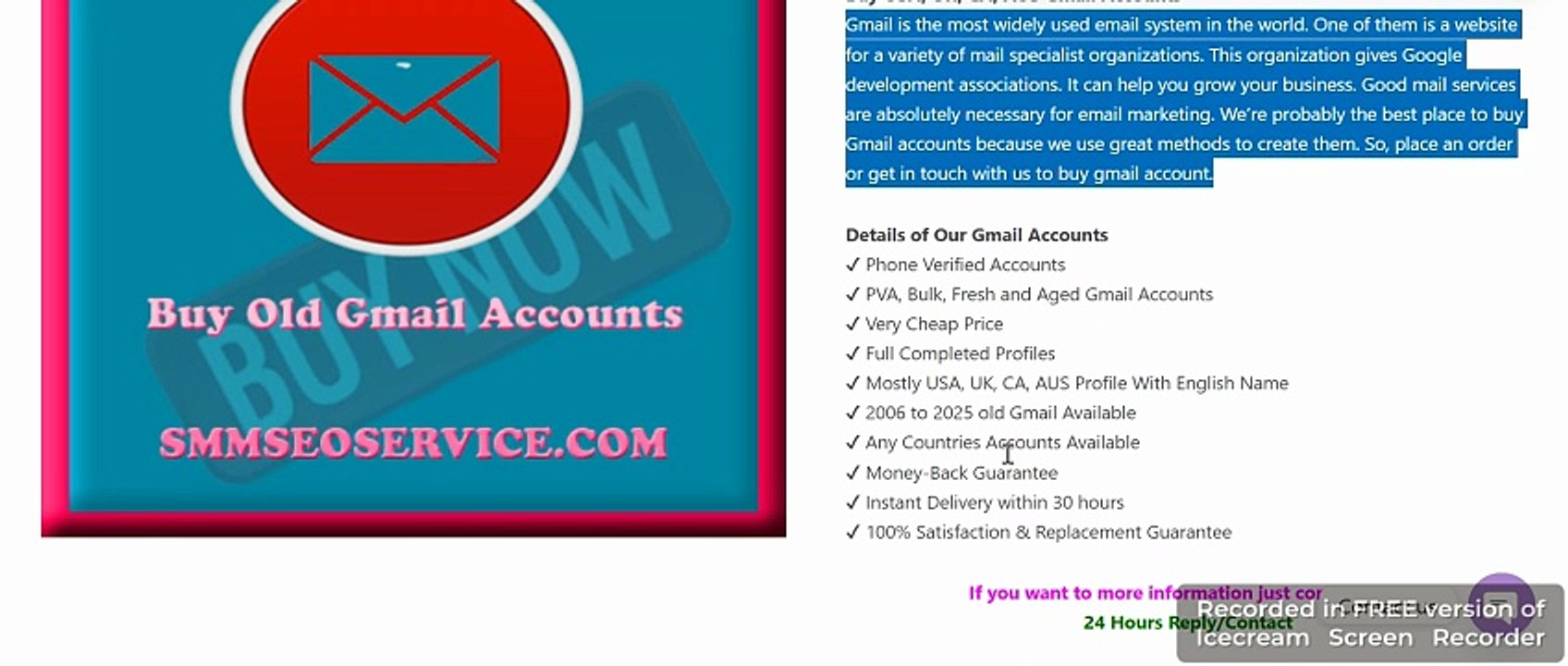 Sites To Buy Old Gmail Accounts For Sale In This Time