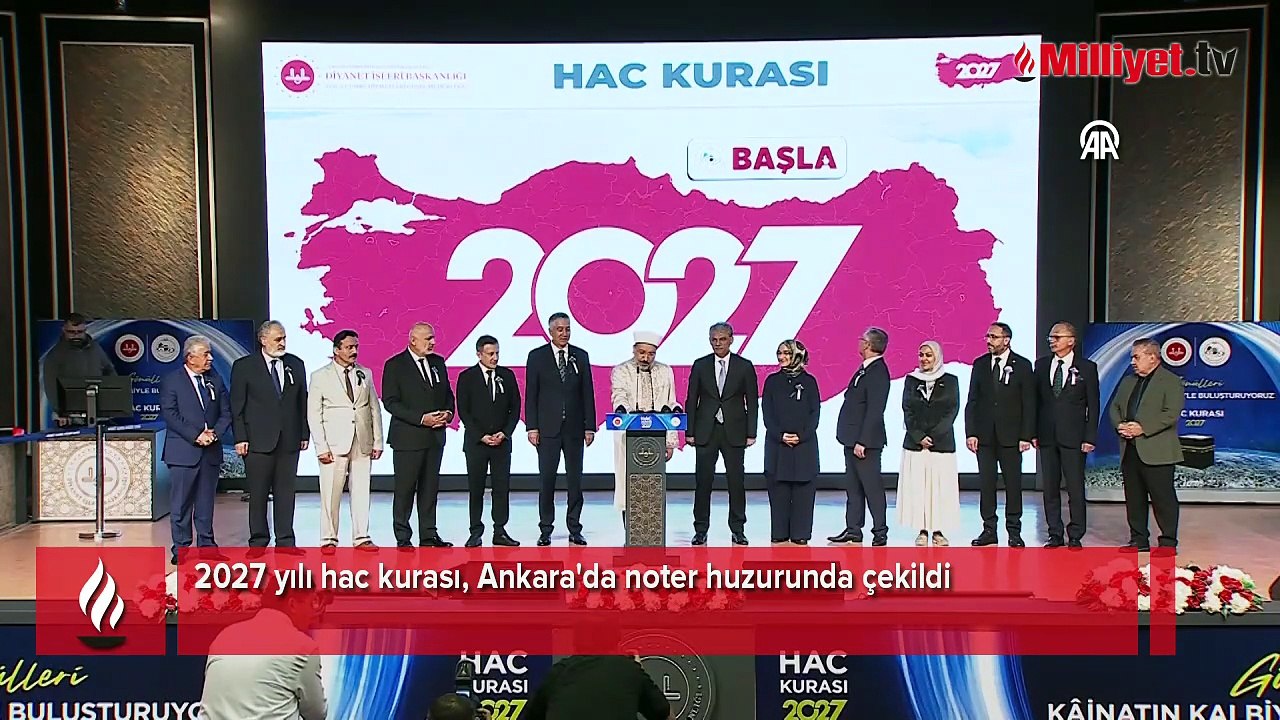 2027 yılı hac kurası, Ankara'da çekildi
