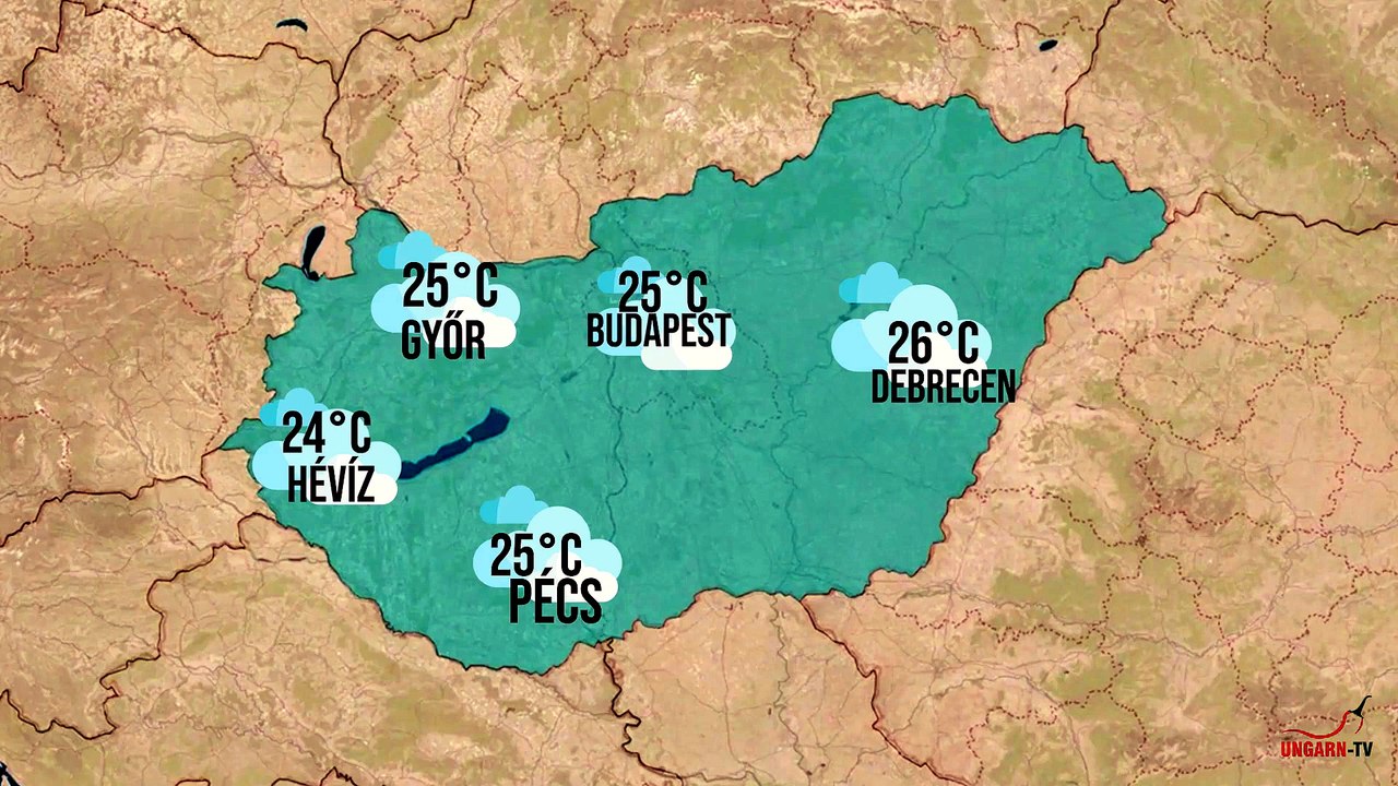 Das Reisewetter in Ungarn am 23.07.2026