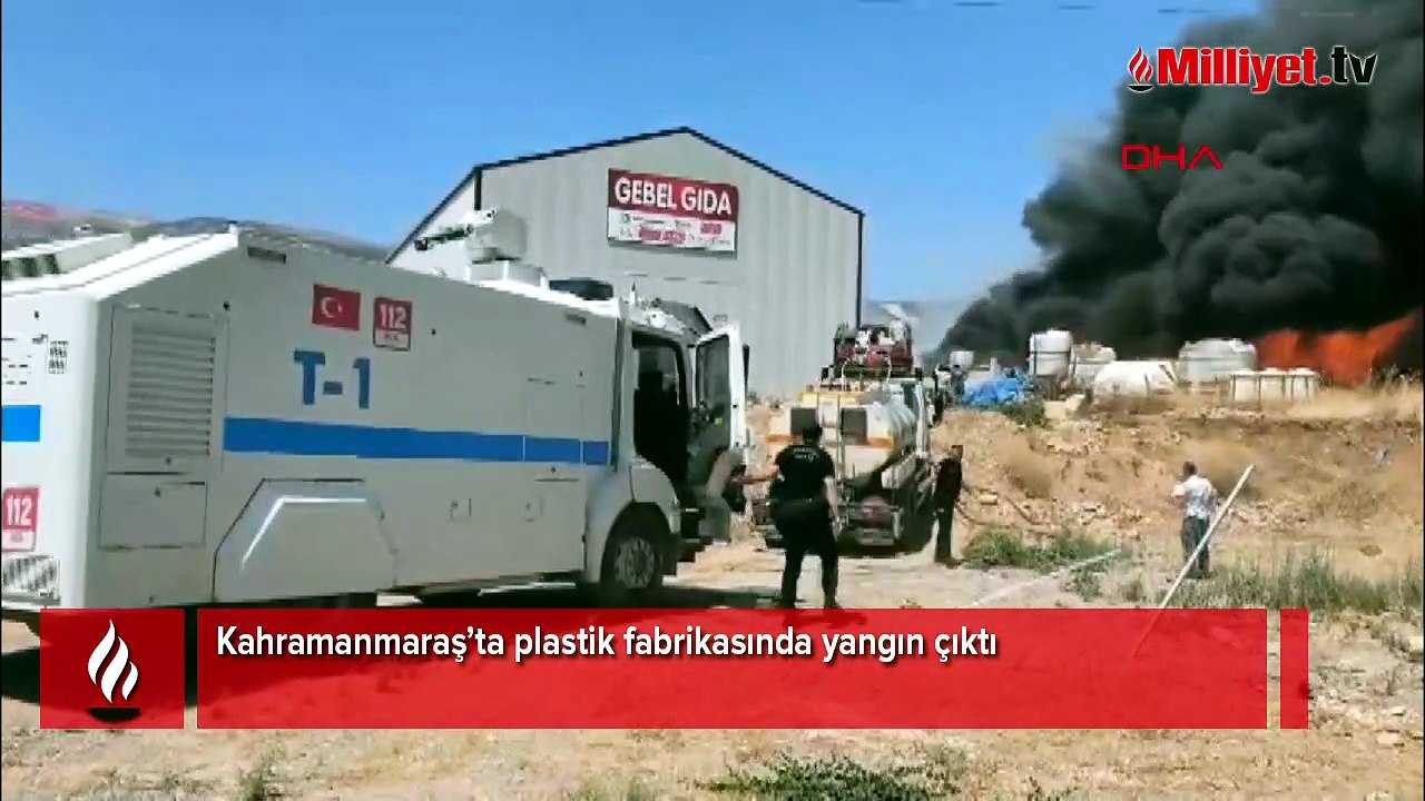 Kahramanmaraş’ta plastik fabrikasında yangın