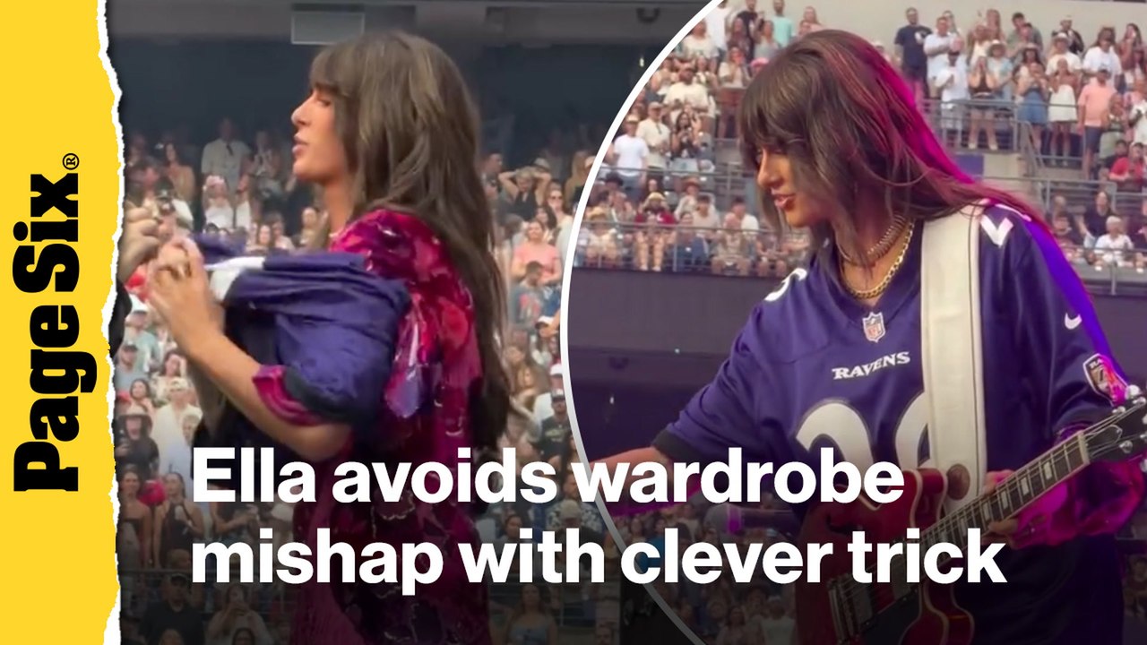 Country star Ella Langley fixes potentially catastrophic wardrobe malfunction with clever trick