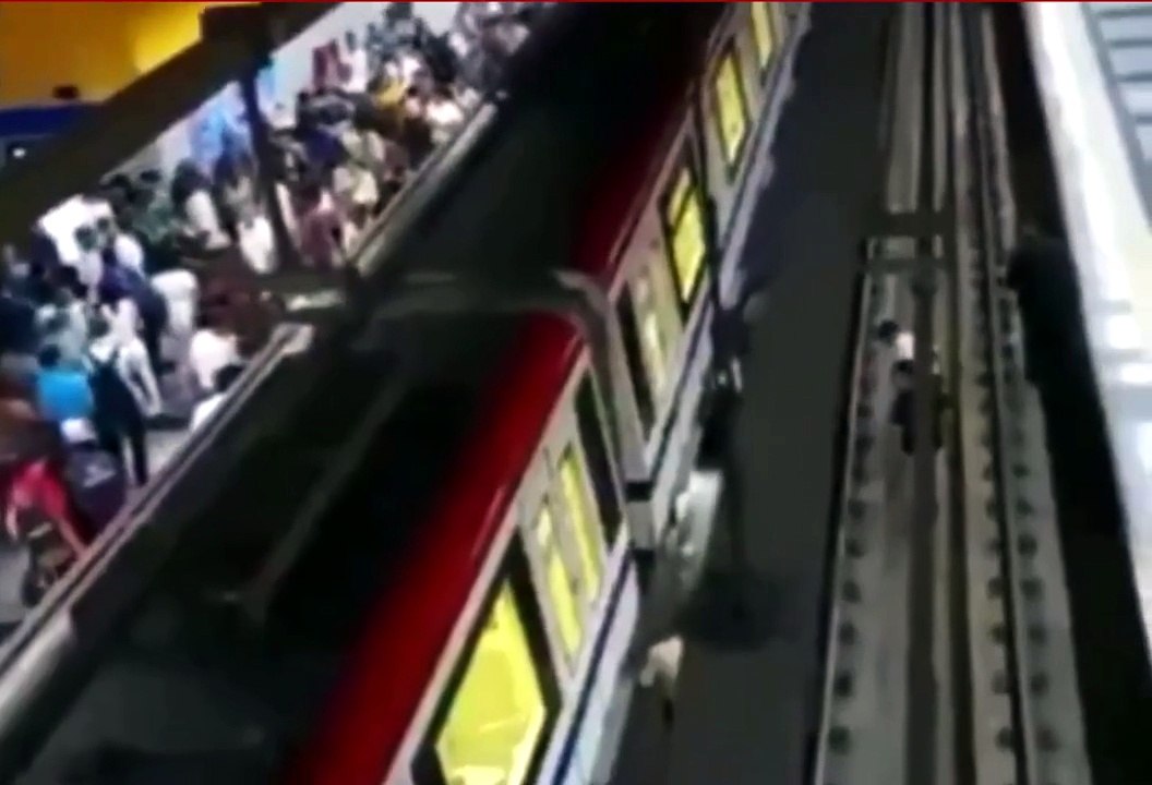 Estaba parado, sintió un poco de mareo y cayó en los rieles del Metro en estación Juan Pablo Duarte