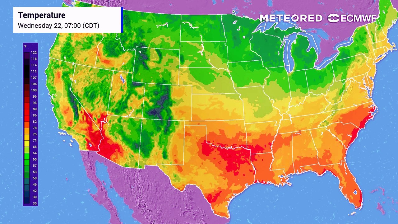The worst heat on Wednesday will target the western and south-central U.S.