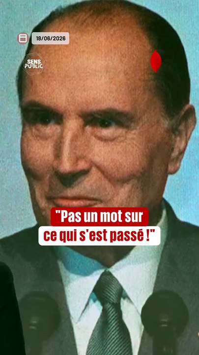 « Ça ne s'est jamais su. Est-ce que c'est possible aujourd'hui ? Moi, je ne pense pas. »