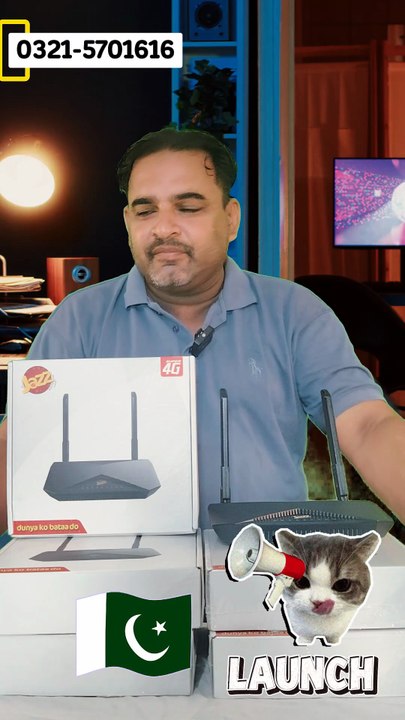 New Jazz 4G WiFi Router | PTA Approved | All SIM Supported | 300Mbps Speed l Antenna Supported
