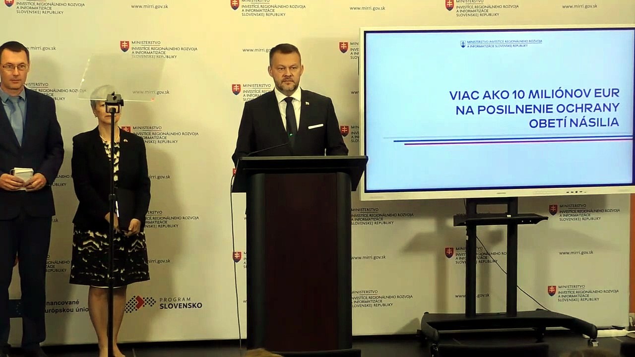 ZÁZNAM: MIRRI predstavilo výzvy na posilnenie ochrany obetí násilia za vyše 10 mil. eur