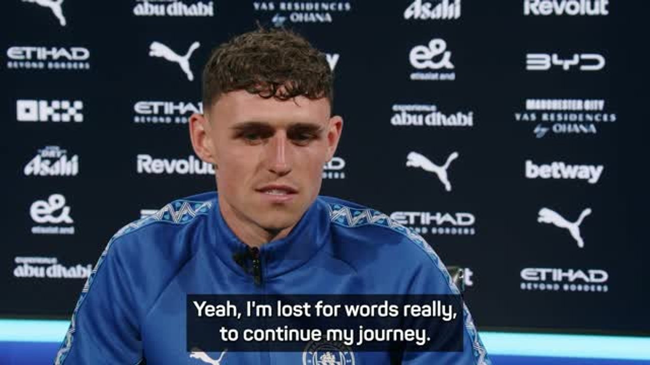 'Means everything' - Foden delighted to sign contract extension at City