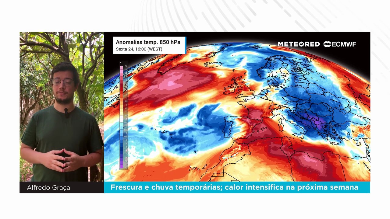 Frescura e chuva temporárias; calor intensifica na próxima semana