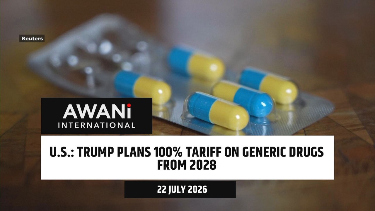 Trump plans 100% tariff on generic drugs from 2028