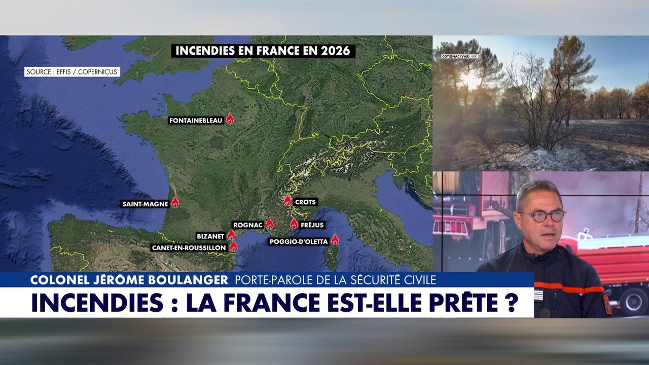 «En 2026, on est déjà à 46.000 hectares brulés en France», regrette le Colonel Jérôme Boulanger