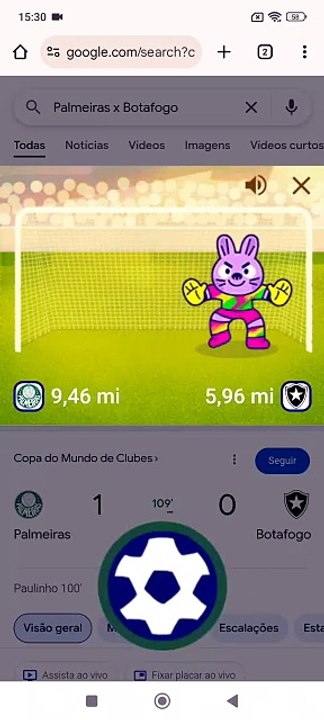 46 - Palmeiras x Botafogo - Partida 12 - Mini Cup Google Copa do Mundo de Clubes