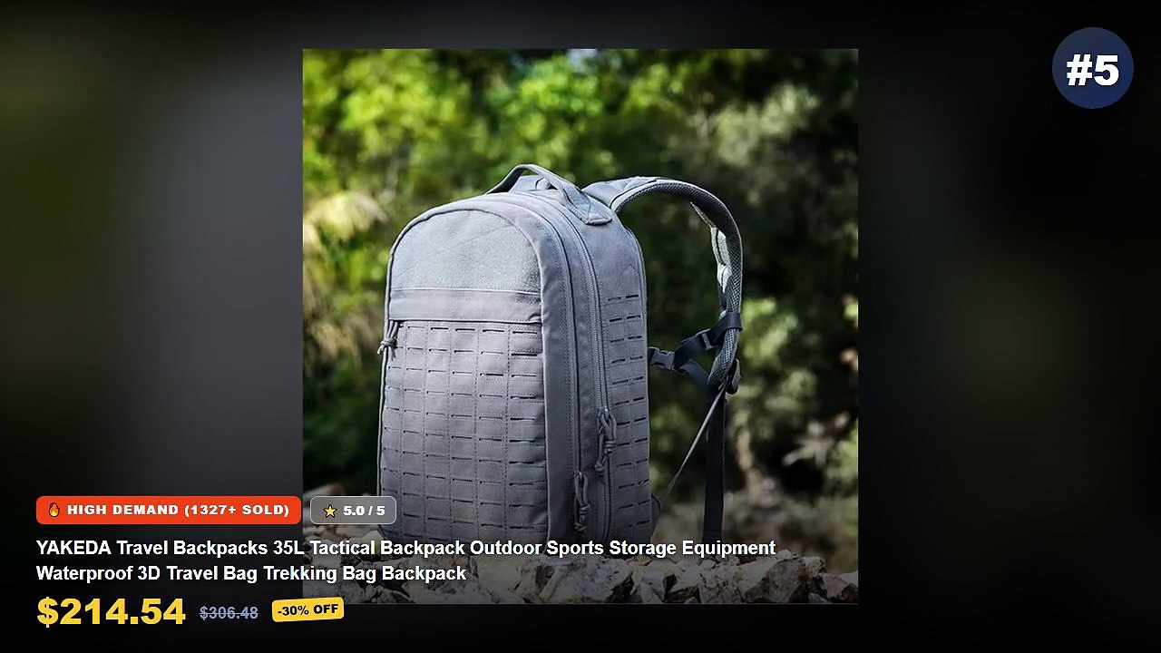 Why Everyone Is Buying Foldable Tactical Backpack - YAKEDA Travel Backpacks 35L Tactical Backpack Outdoor Sports Storage...