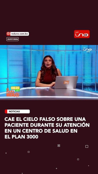 Cae el cielo falso sobre una paciente durante su atención en un centro de salud en  el plan 3000
