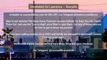 (Available) Ed Lawrence – StoryOS