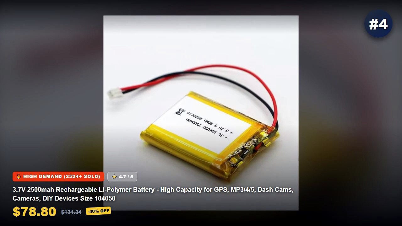 Don't Buy Rechargeable Dash Cam Before Watching This! - 1 10pcs 603450 1200mAh Battery Lipo 3.7V Polymer Rechargeable Li...