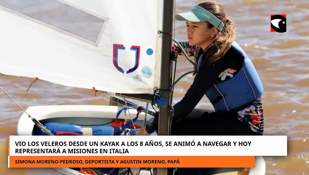 Vio los veleros desde un kayak a los ocho años, se animó a navegar y hoy competirá en Italia