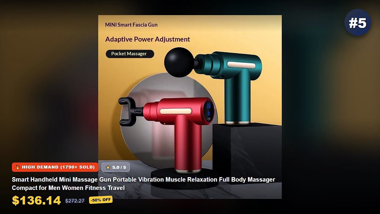 Cheap & Best Massage Gun For Travel Unboxing & Review - Smart Handheld Mini Massage Gun Portable Vibration Muscle Relaxa...