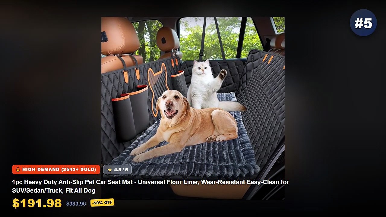 Don't Buy Heavy Duty Dog Car Seat Before Watching This! - 1pc Heavy Duty Anti Slip Pet Car Seat Mat Universal Floor Line...