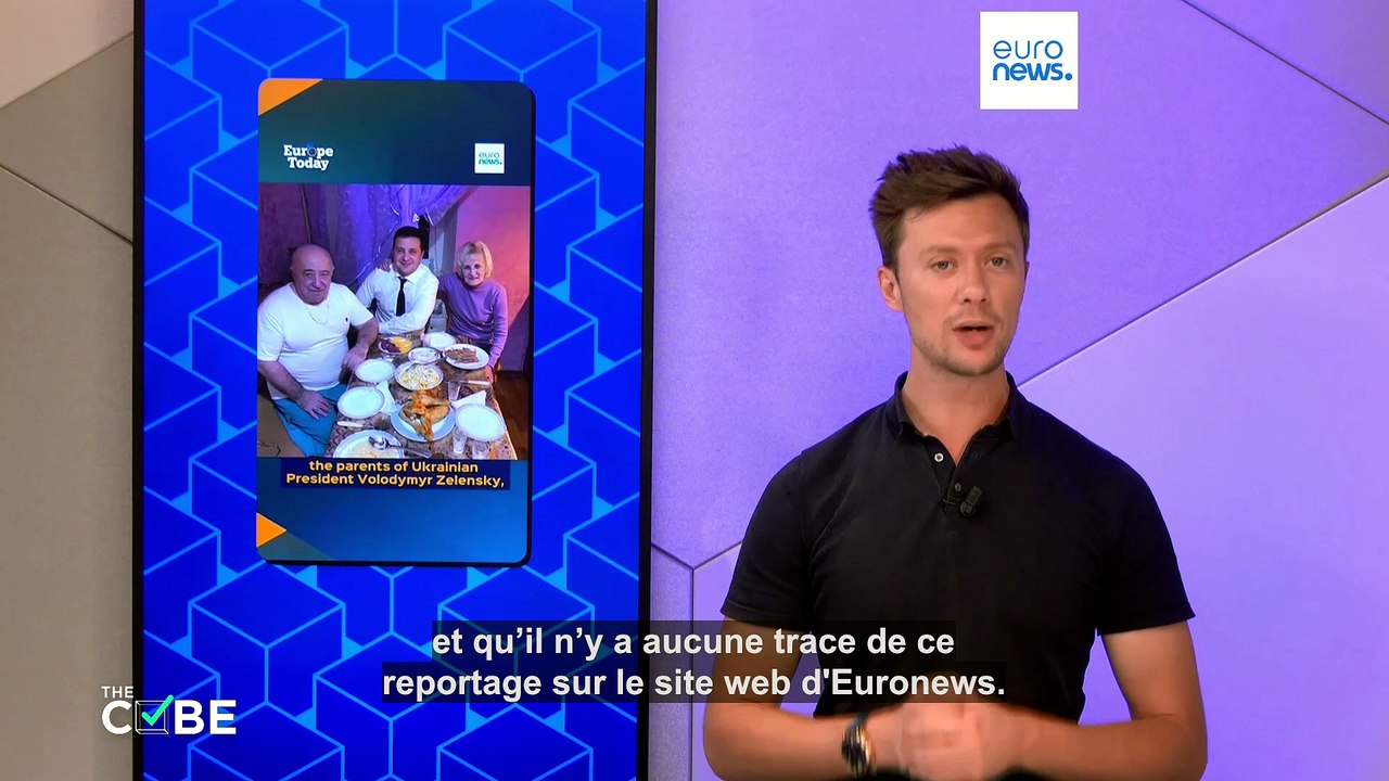 Ukraine : une fausse vidéo d'Euronews affirme que les parents de Zelensky sont accusés de corruption
