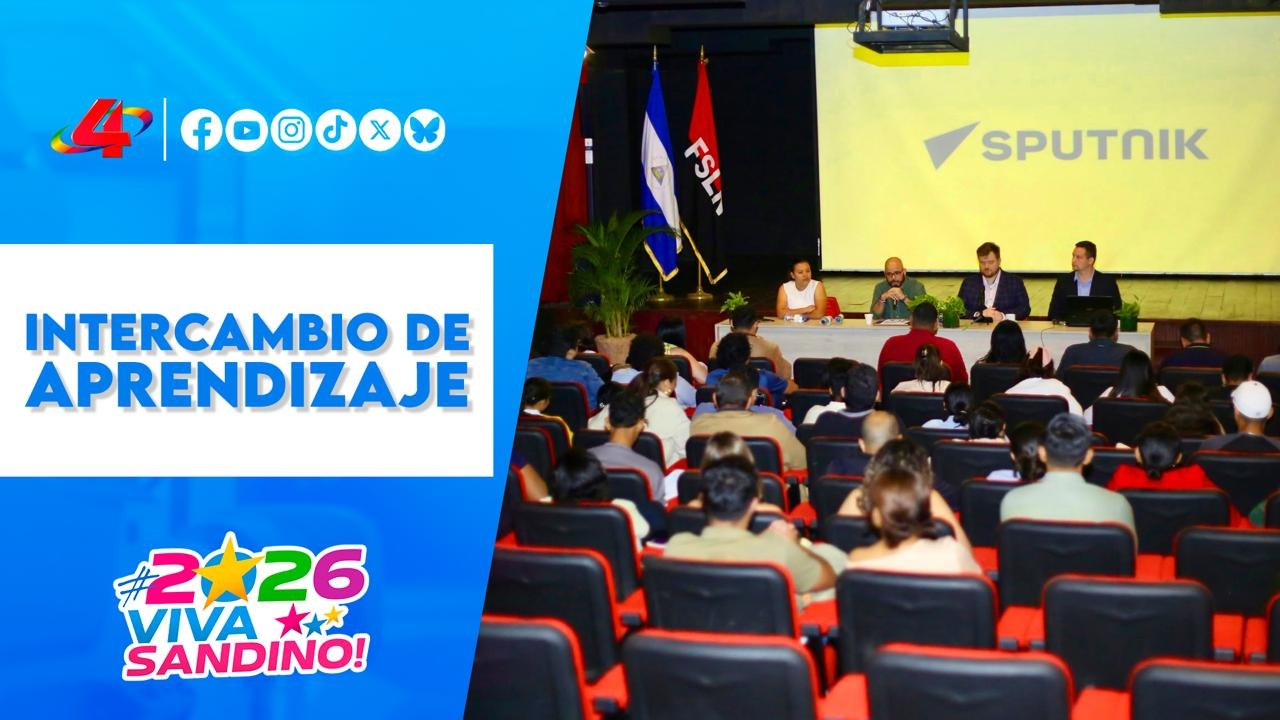 🇳🇮🇷🇺 Comunicadores Sandinistas participan en encuentro estratégico con periodistas de Sputnik Rusia