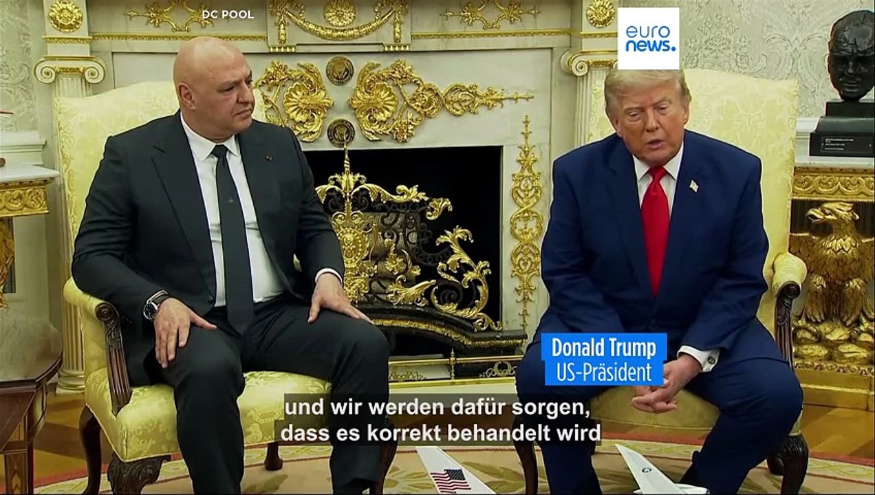 Seltenes Treffen: Trump sagt Libanons Präsidenten Aoun Unterstützung zu