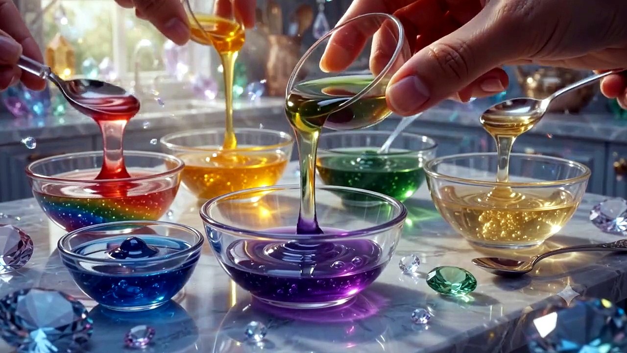 Rainbow Crystal Macarons 🌈💎 | Miniature Fantasy Crystal Cooking ASMR | Magical Glass Dessert Kitchen