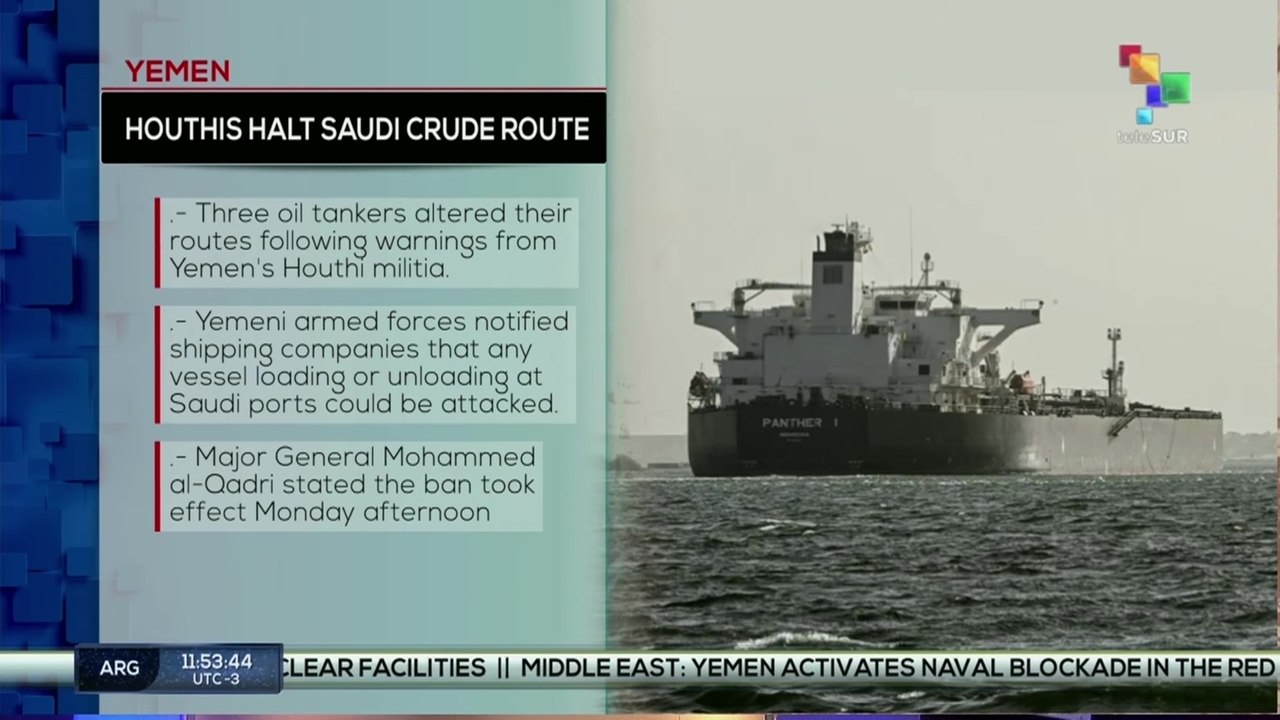 Yemen | Houthis halt Saudi crude route