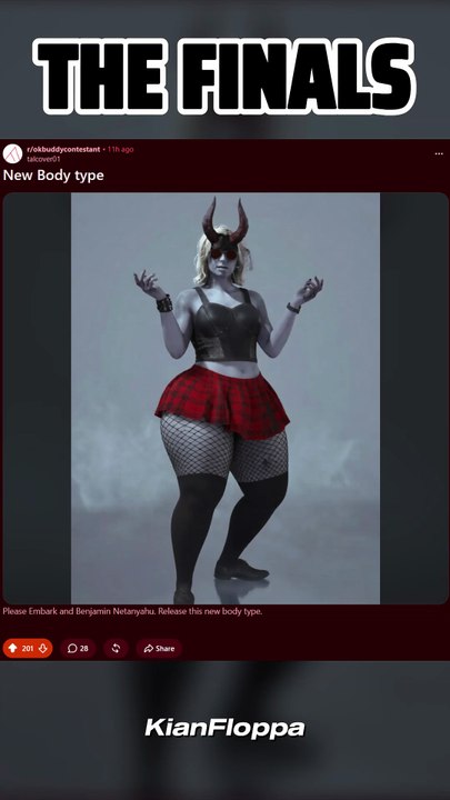 NEW BODY TYPE IN THE FINALS: EXTRA THICK 🔥 #thefinalsgame #okbuddycontestant #thefinalsrunway