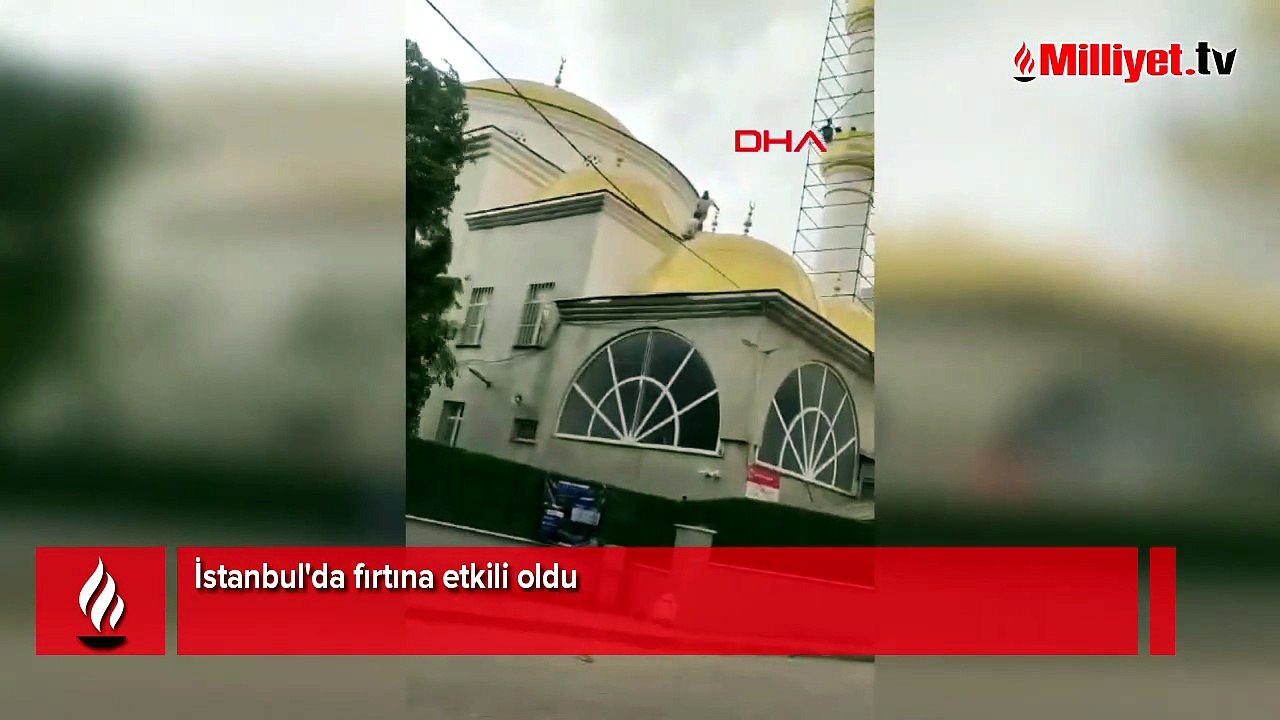 Meteoroloji uyarmıştı! İstanbul'da fırtına etkili oldu, ağaçlar devrildi