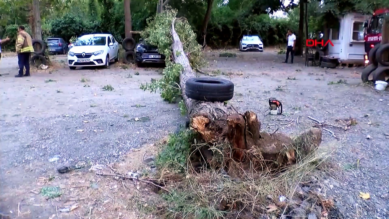 Meteoroloji uyarmıştı! İstanbul'da fırtına etkili oldu