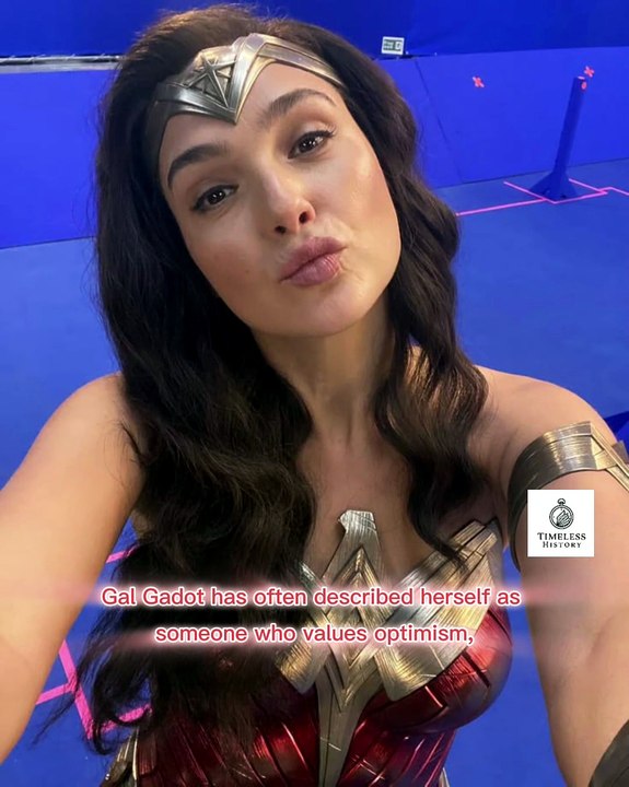 Gal Gadot has often described herself as someone who values optimism, and that outlook has quietly influenced many of her career choices. During interviews promoting Wonder Woman