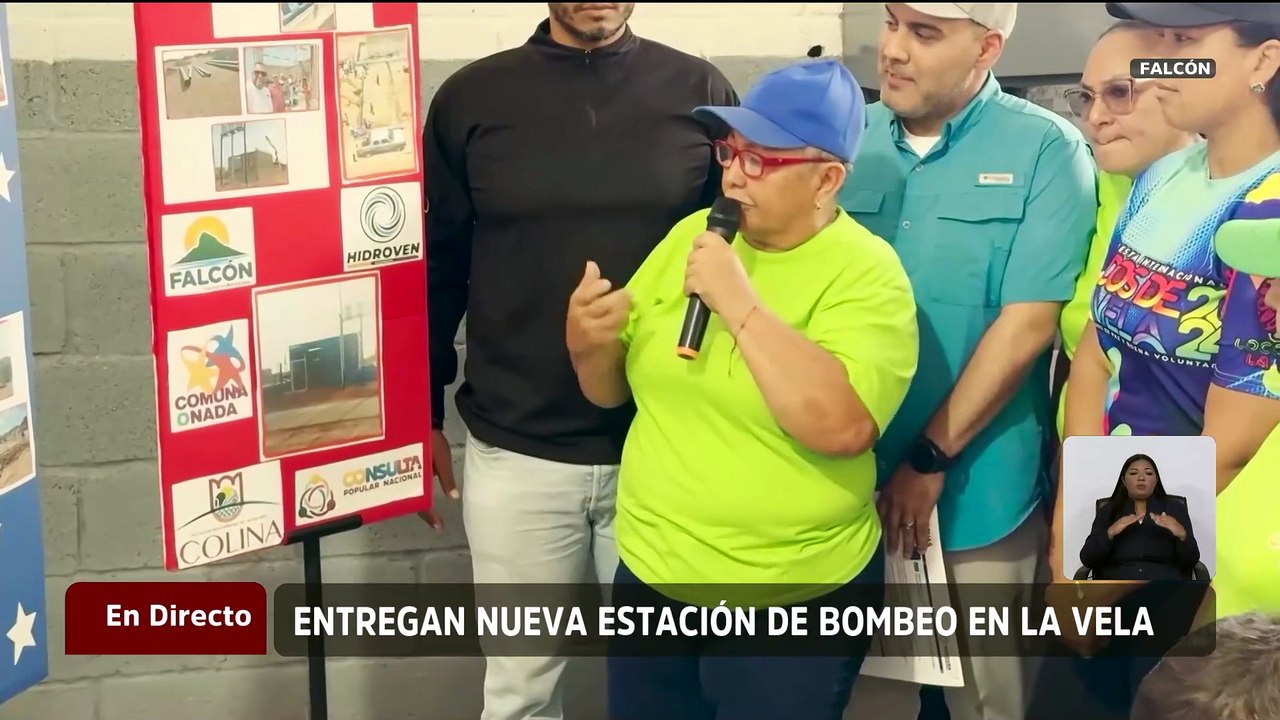 Gobierno de Falcón inauguró la Estación de Bombeo "Colina" en La Vela de Coro