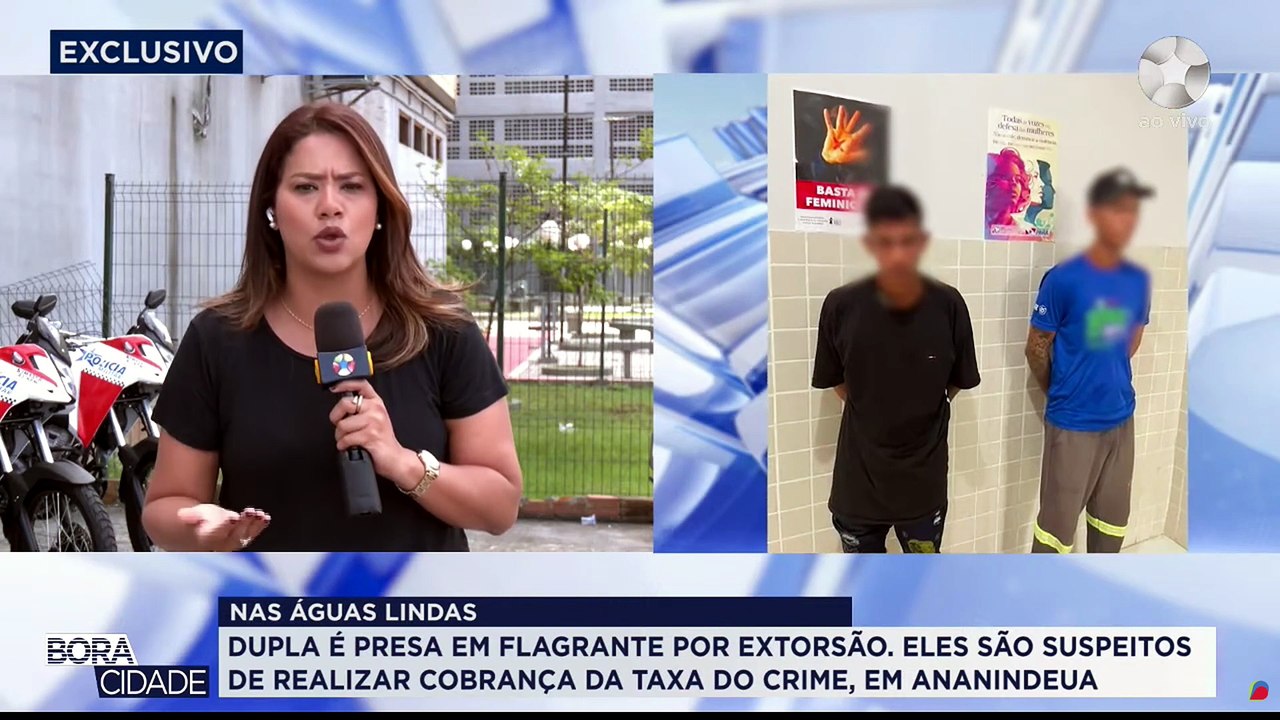 TAXA DO CRIME - 2 HOMENS SÃO PRESOS EM ANANINDEUA POR COBRANÇA EM ESTABELECIMENTOS E RESIDENCIAS NAS AGUAS LINDAS