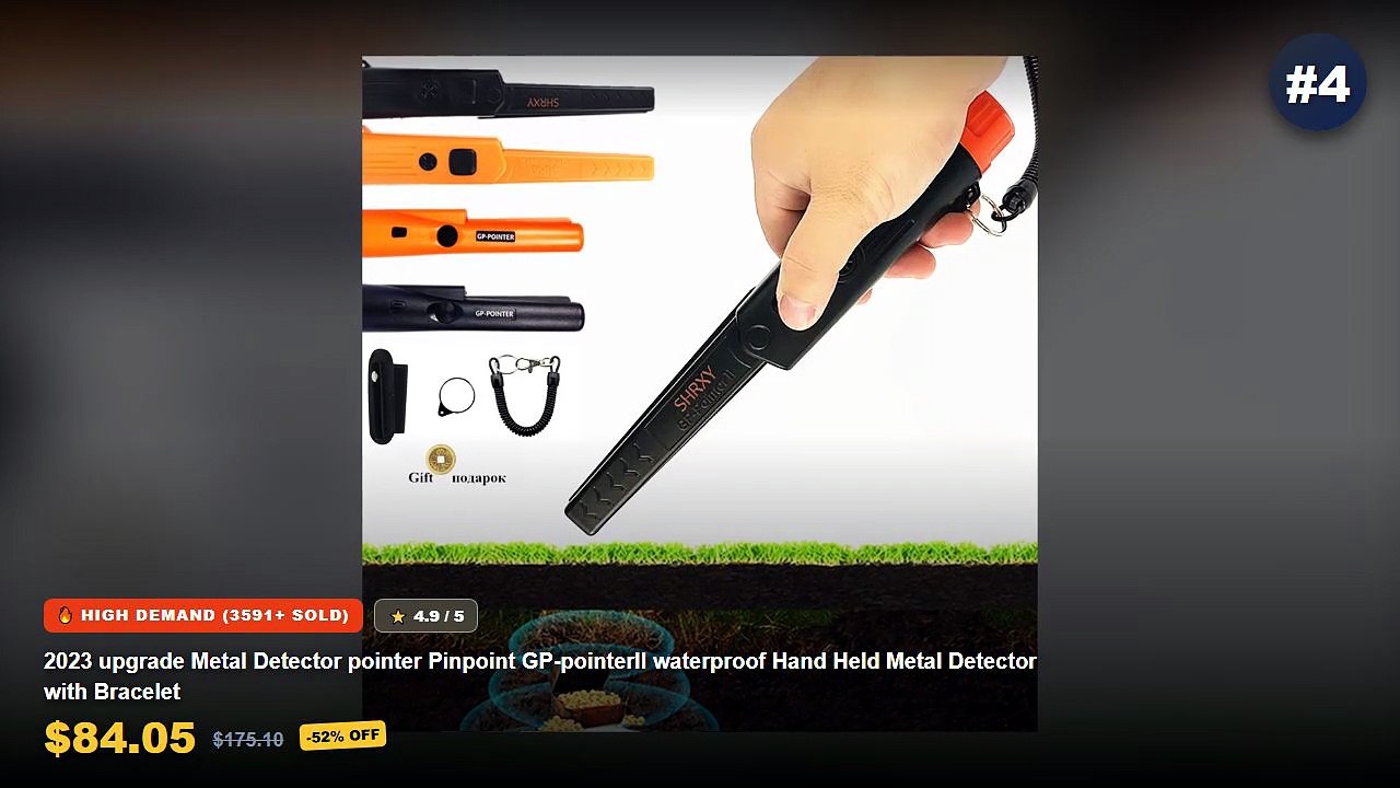 Why Everyone Is Buying Waterproof Metal Detector - Treasure Hunter GP Pointer Professional Handheld Metal Detector Finde...