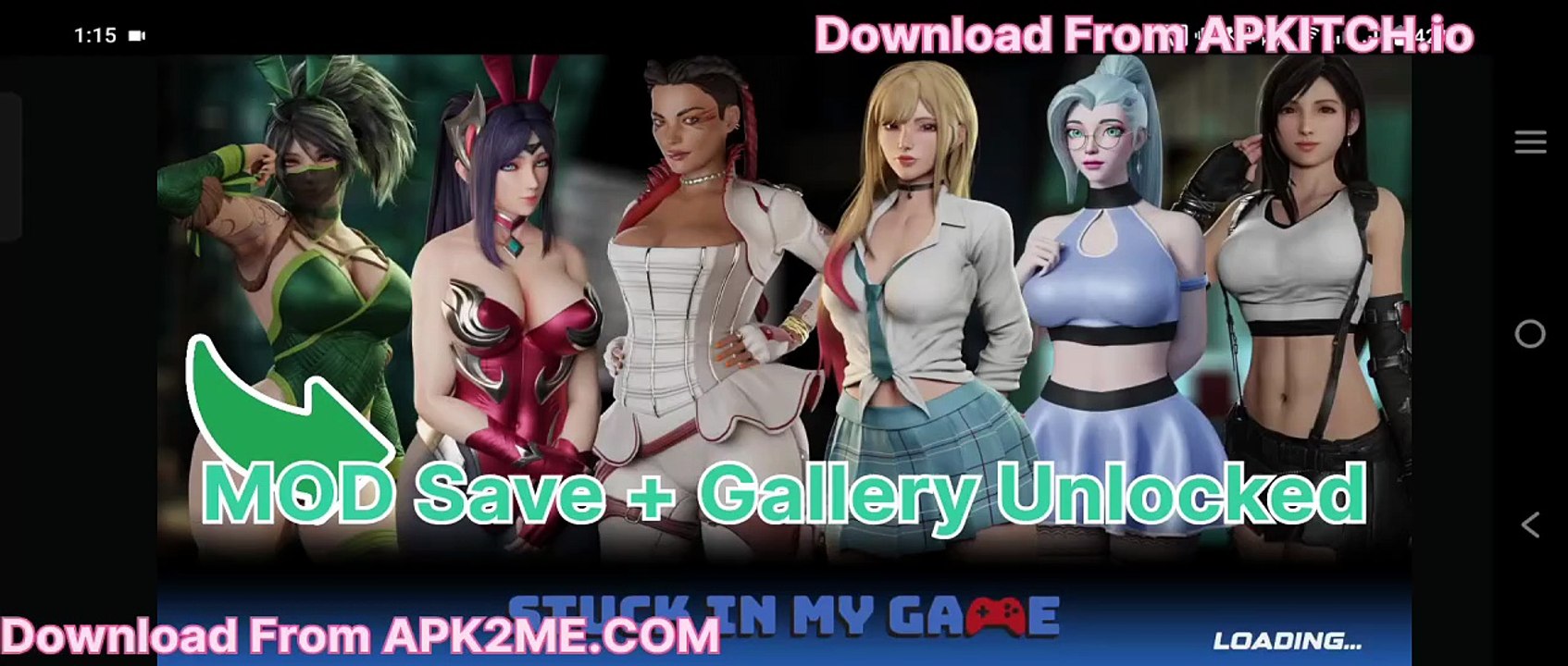 Stuck in My Game 0.11.0 Gallery Unlocked and Save File